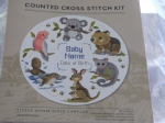 Fiona Jude Country Thread Cross Stitch Kit - Little Aussie Birth Sampler